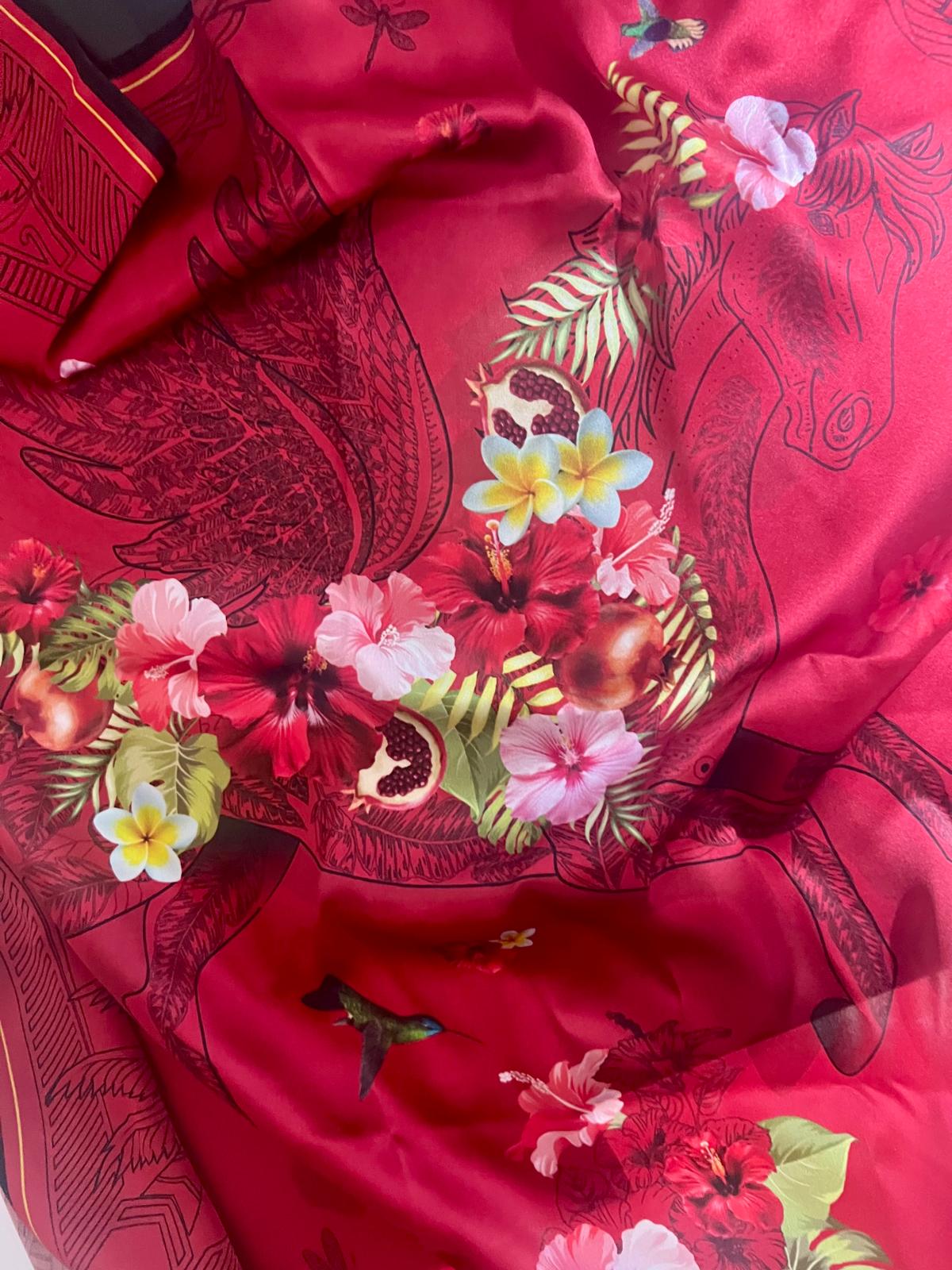 KIT Exclusivo Vela y Seda con Pegaso Rojo