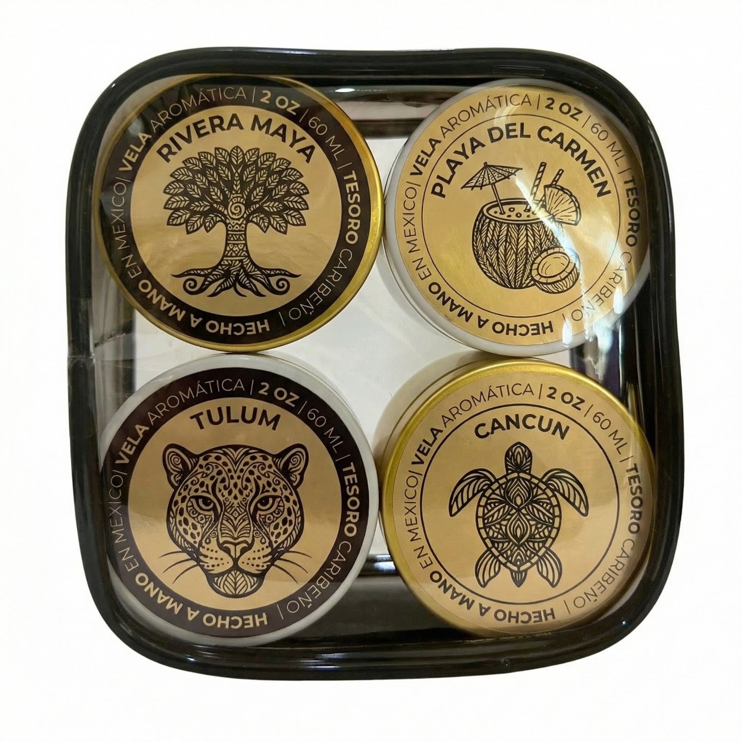 Set 4 mini Velas 2 OZ