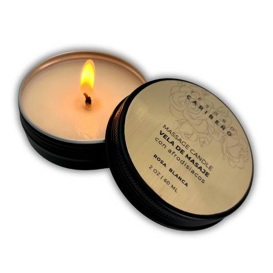 Massage Candle [White Rose] 2 OZ 