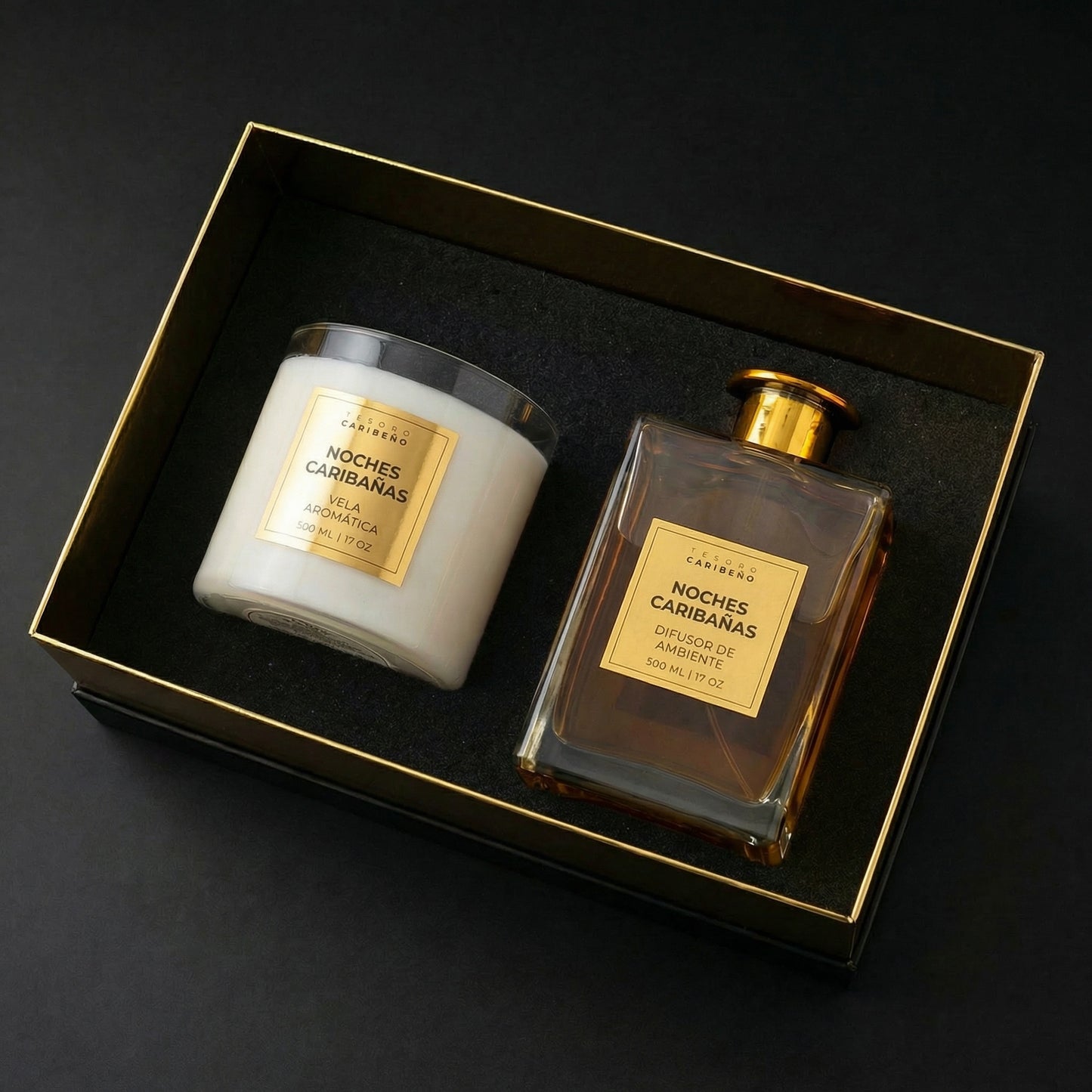 KIT Exclusivo Vela y Difusor [NOCHES CARIBEÑAS] 500 MLx2