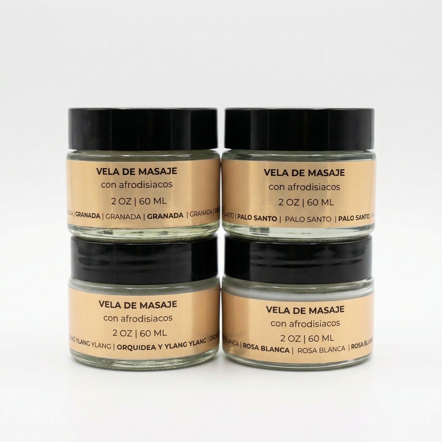 Set 4 velas de Masaje | 2x4 OZ