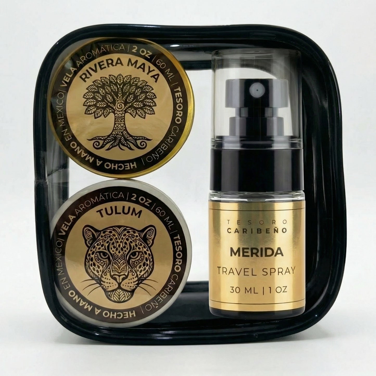 Set 2 mini Velas 2 OZ y Travel Spray