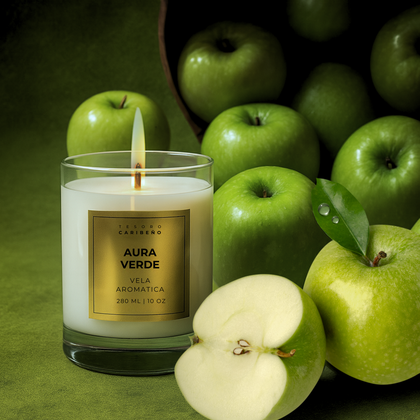 Vela Clasica  [Aura Verde] 10 OZ