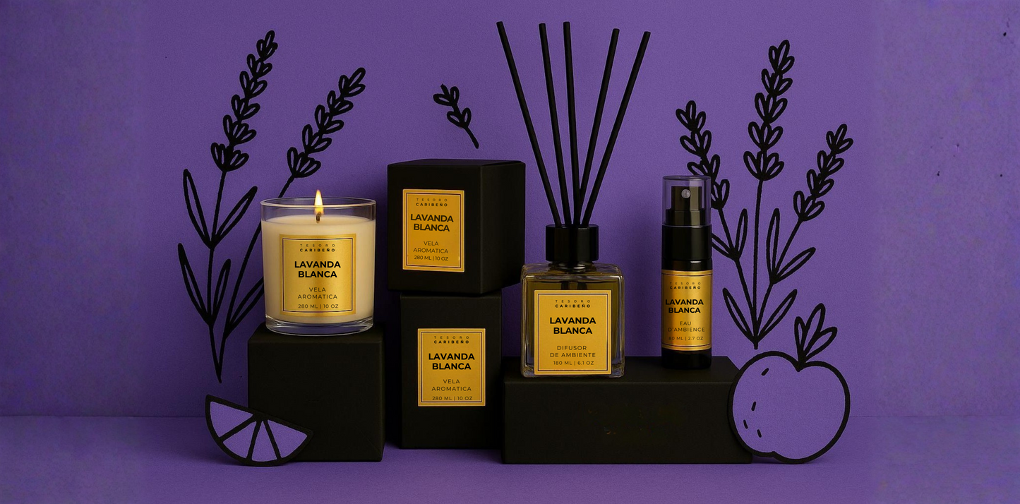 Difusor de Ambiente [Lavanda Blanca]  6.1 OZ