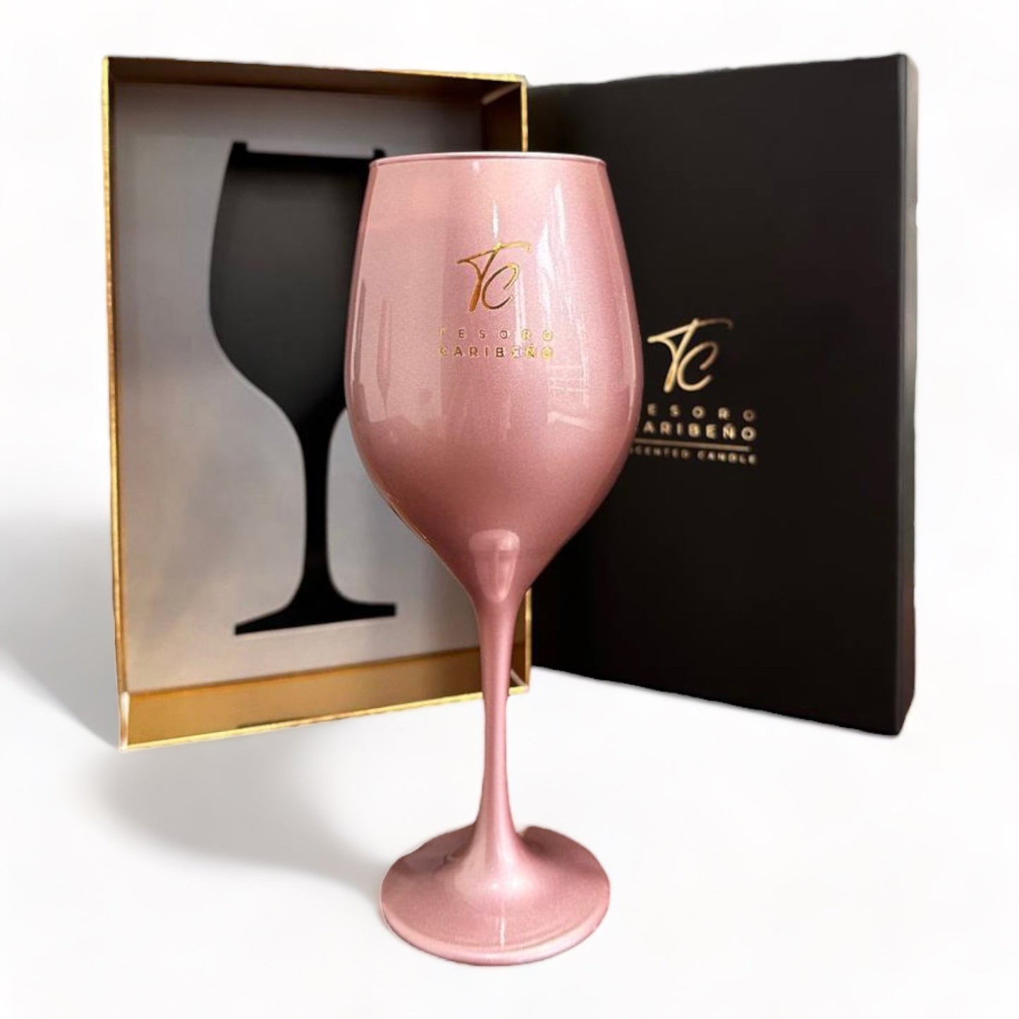 Luxury Candle [Pink &amp; Champagne] 12.5 OZ 